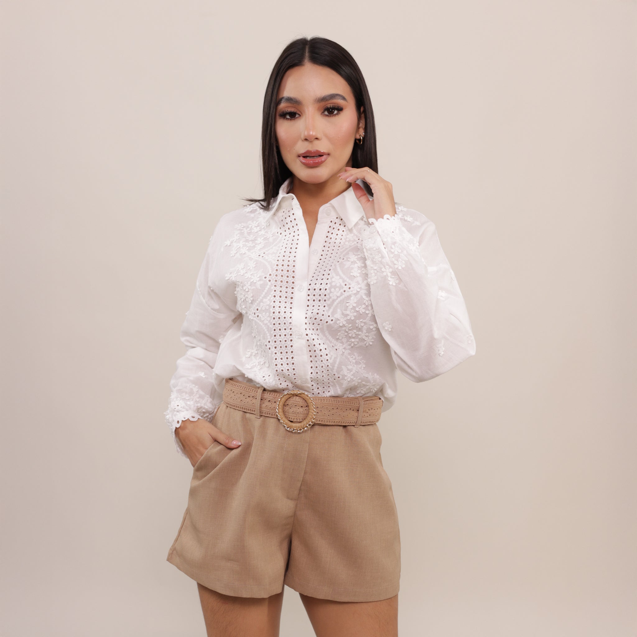 BLUSA LONG SLEEVE IVORY