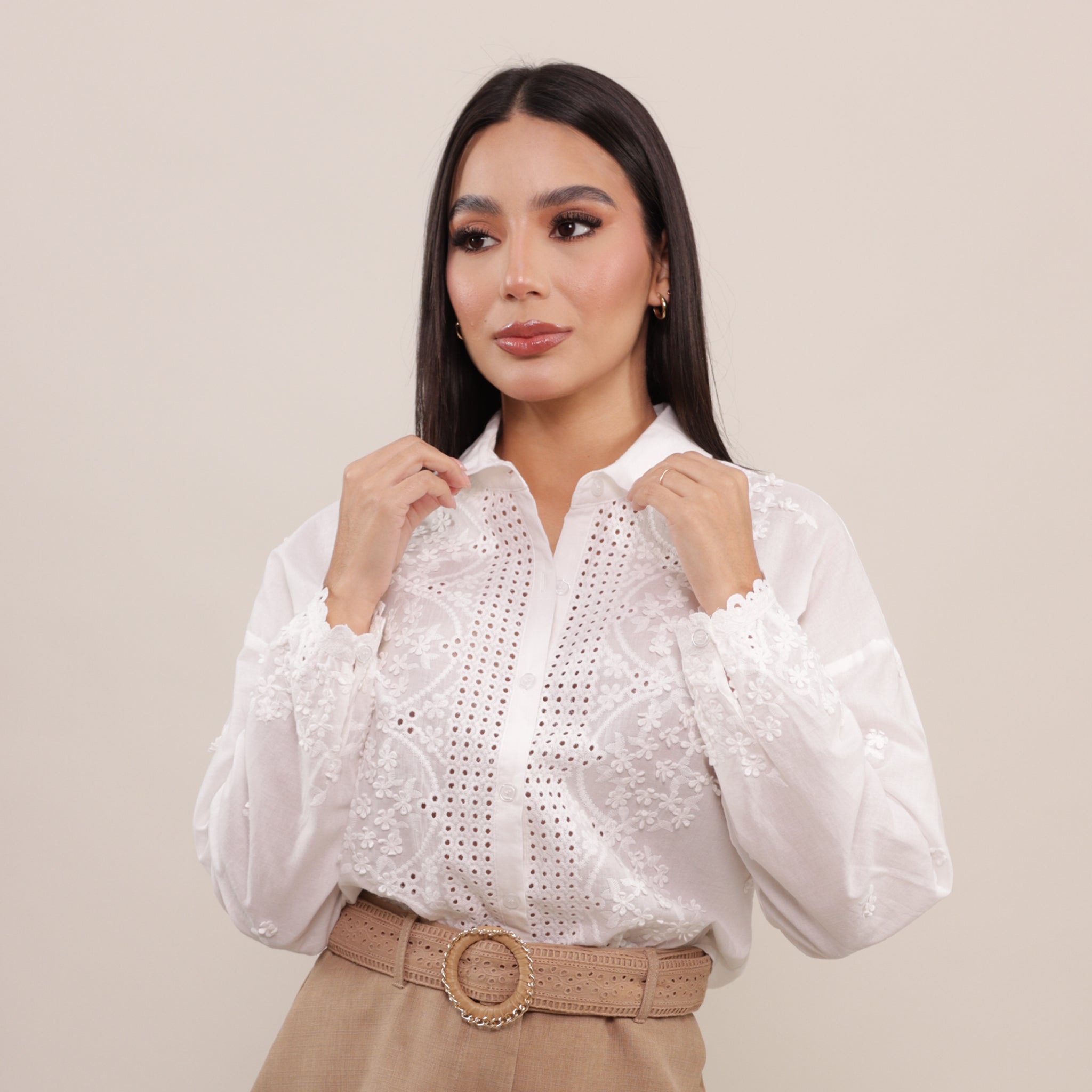 BLUSA LONG SLEEVE IVORY