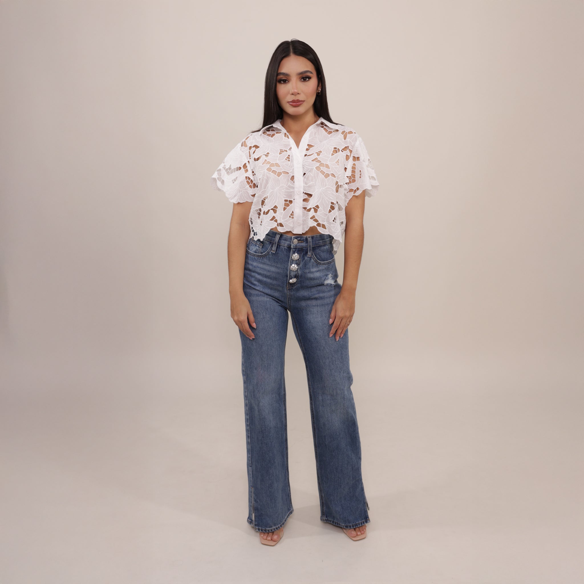 BLUSA CROP BLANCA