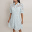 VESTIDO CORTO CELESTE
