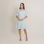 VESTIDO CORTO CELESTE